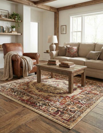 5' 3 x 5' 3 Saturn Square Rug