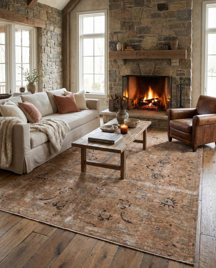 Detail image of 7' 5 x 10' 4 Hand Knotted Ultra Vintage Persian Wool Rug