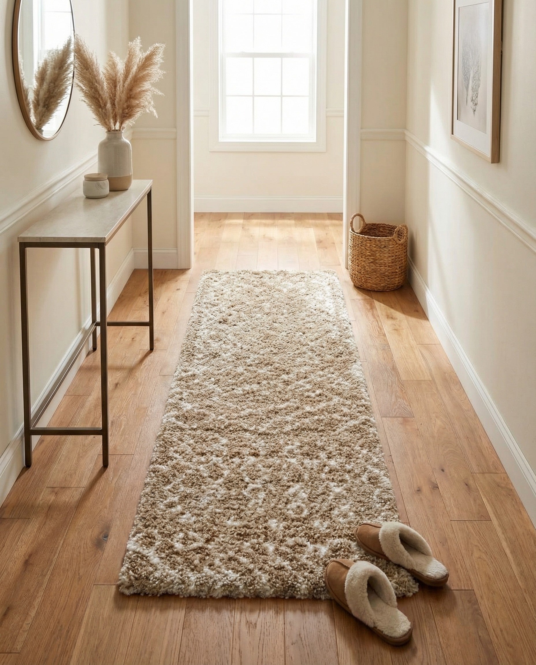  2' x 8' Moroccan Shag Runner Rug