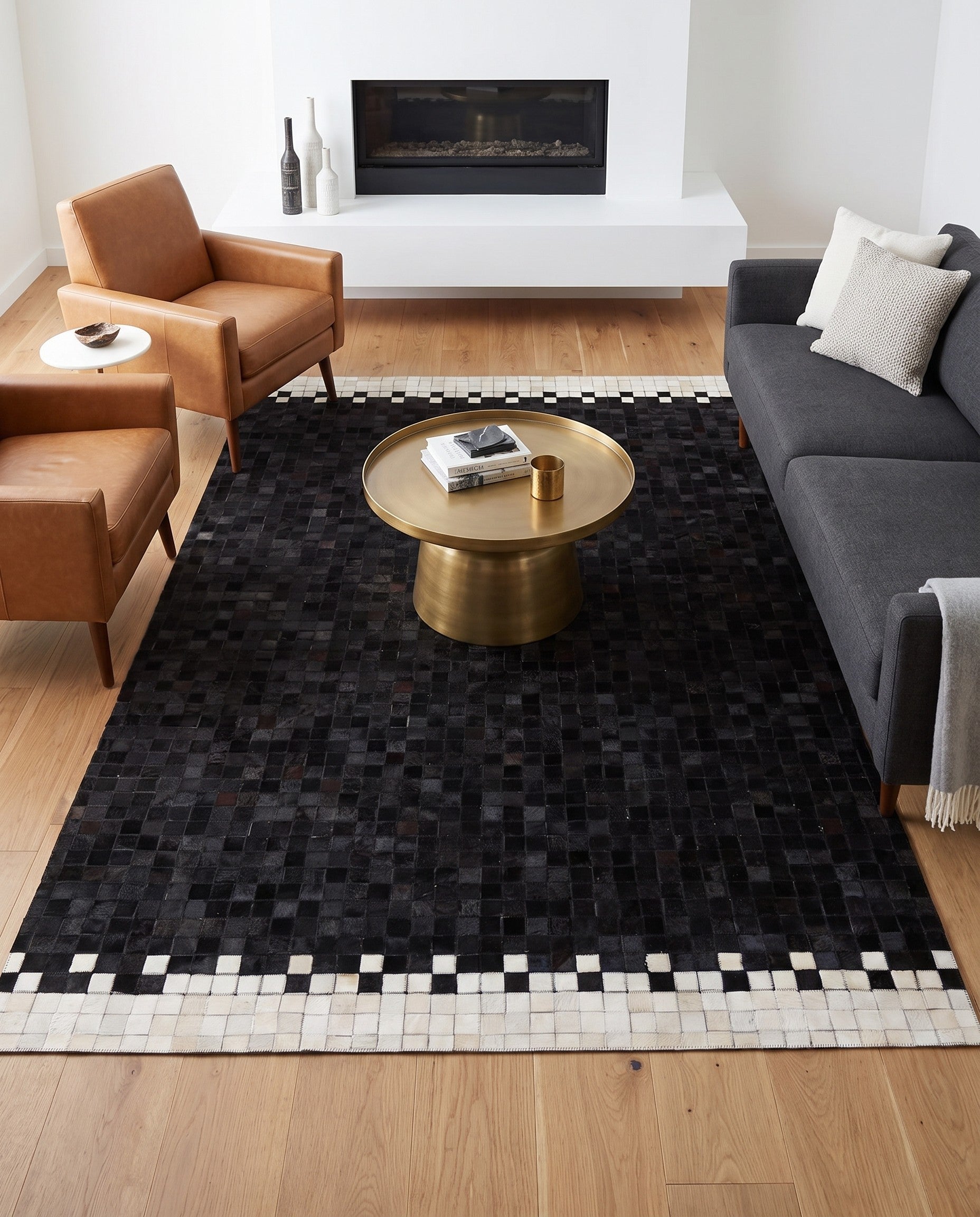 5' 1 x 8' 1 Cowhide Stocks Rug