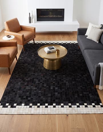 5' 1 x 8' 1 Cowhide Stocks Rug