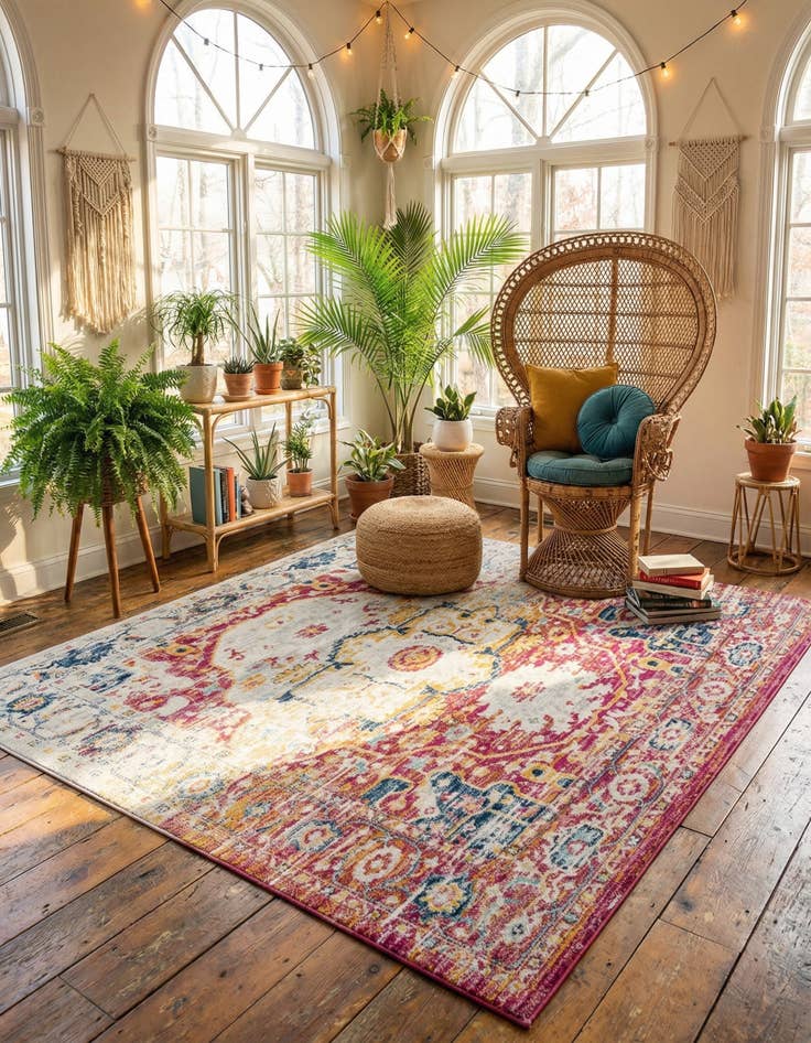 Detail image of 9' x 12' Madeline Vintage Rug