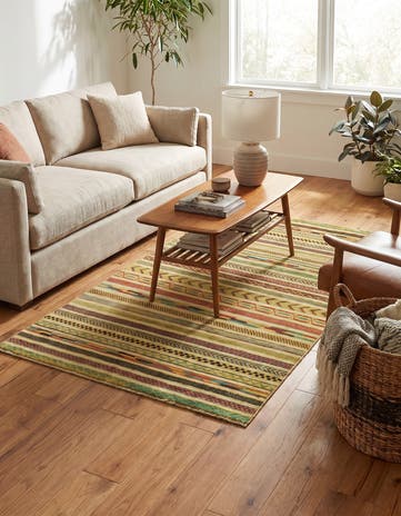 4' x 5' 10 Hand Knotted Modern Ziegler Rug