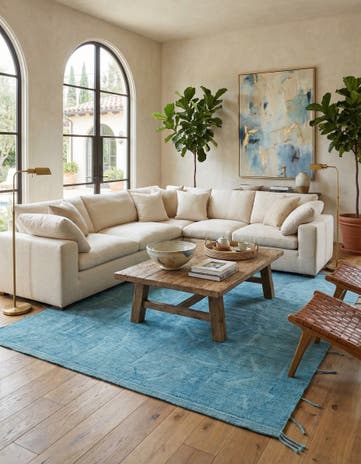8' 9 x 12' Hand Knotted Moroccan Wool Rug