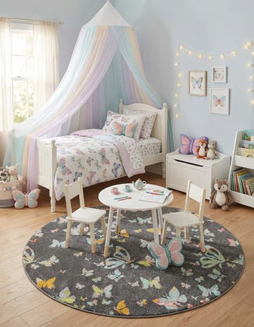 6' x 6' Whimsy Kids Round Rug