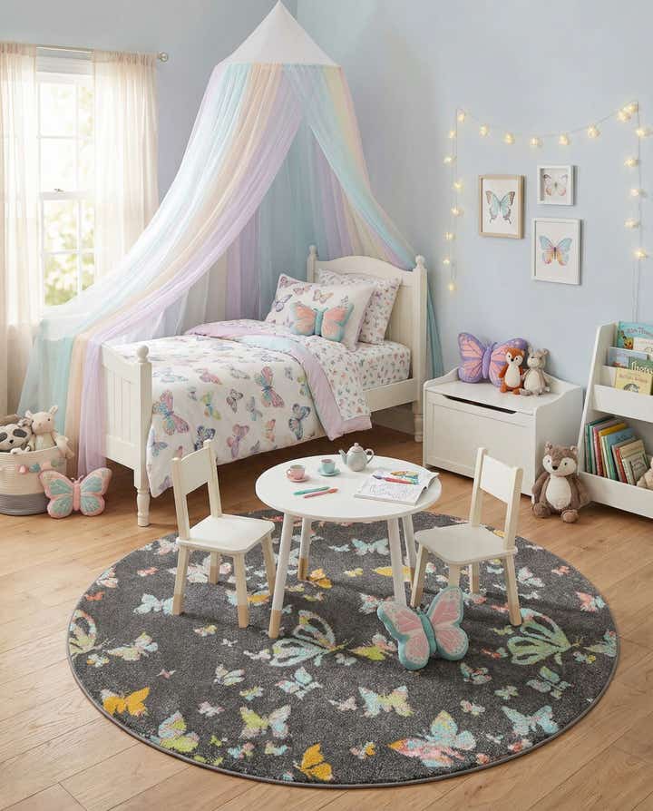 185cm x 185cm Whimsy Kids Alfombra redondo