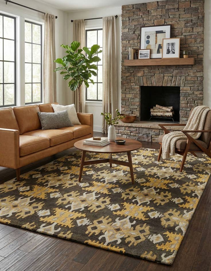 Detail image of  8' x 10' 1 Luna Wool Rug