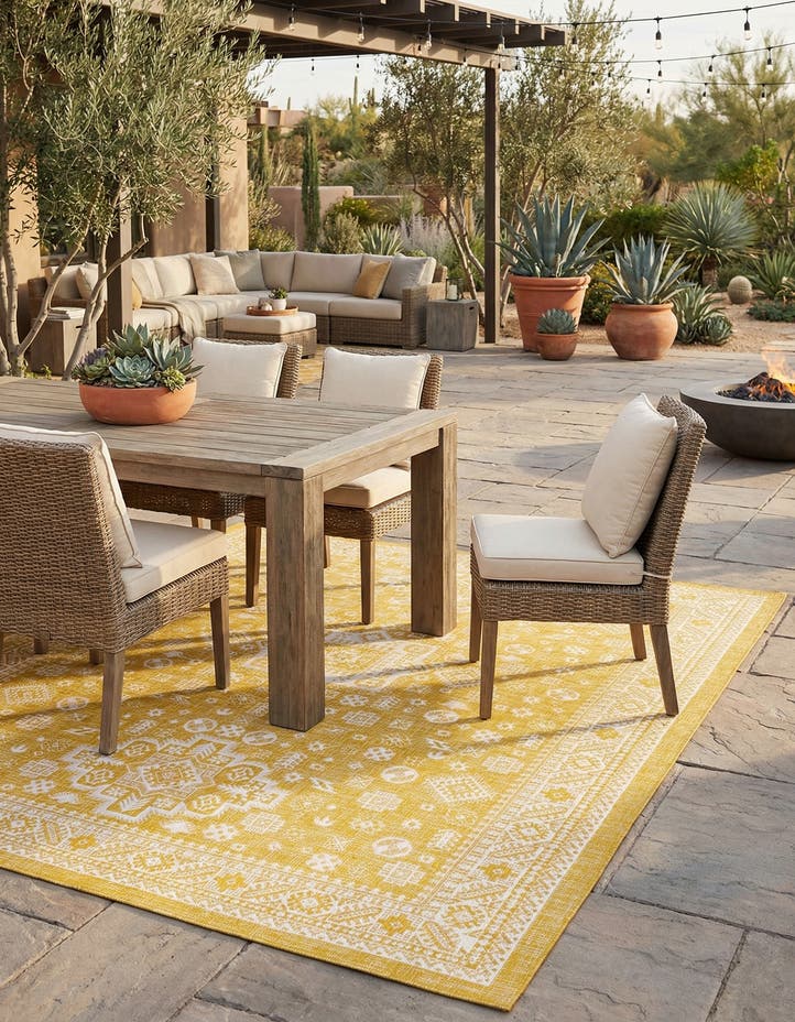 10' x 14' Easy-Clean Aztec Indoor / Outdoor ...
