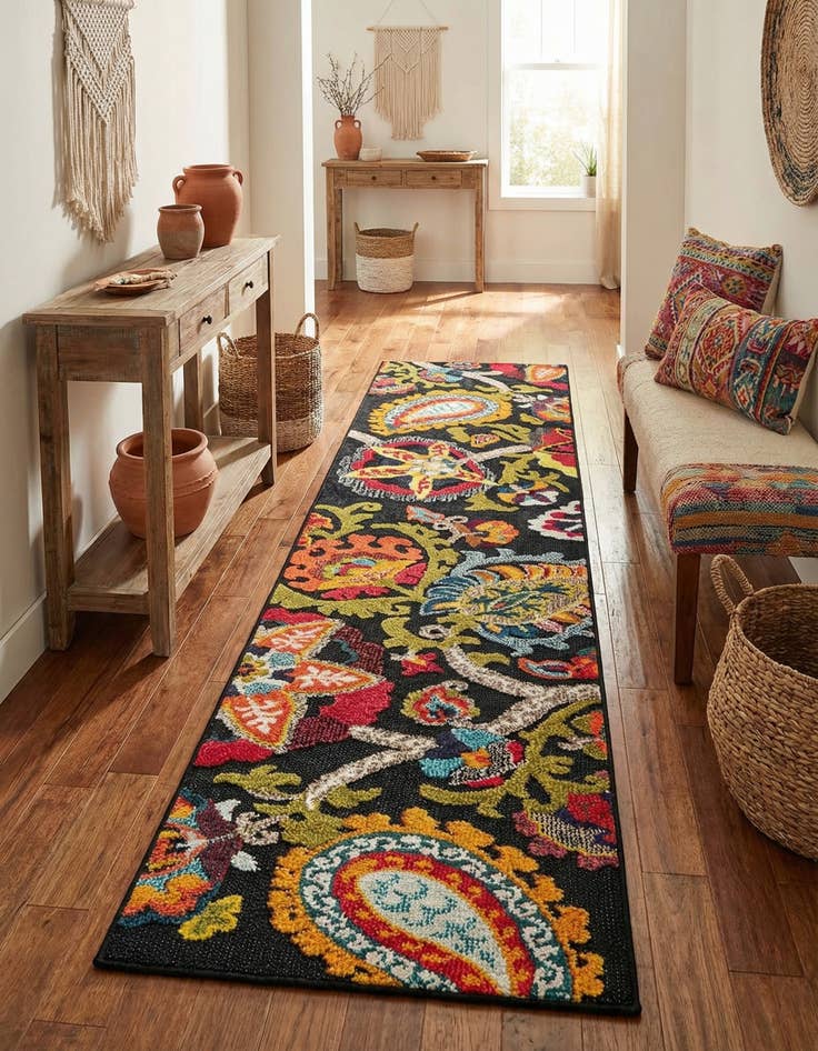 Detail image of 2' x 8' Easy-Clean Casablanca Indoor / Outdoor Runner Rug