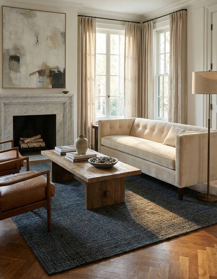 Detail image of  5' 6 x 8' 1  Hand Knotted Darya Wool Rug