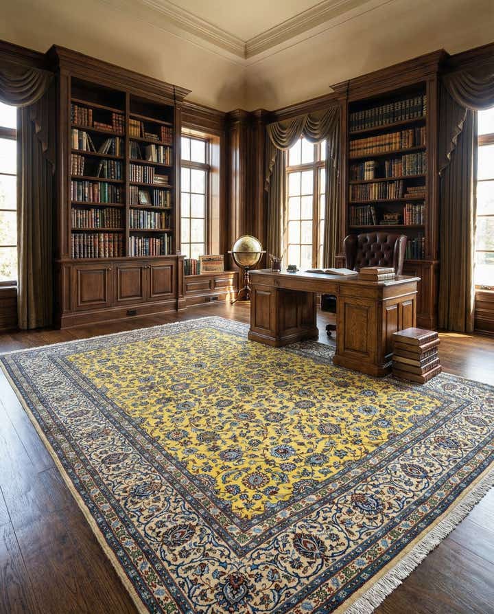 9' 6 x 13' 5 Kashan Rug
