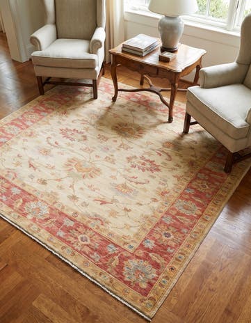 5' x 6' 6 Hand Knotted Ziegler Rug