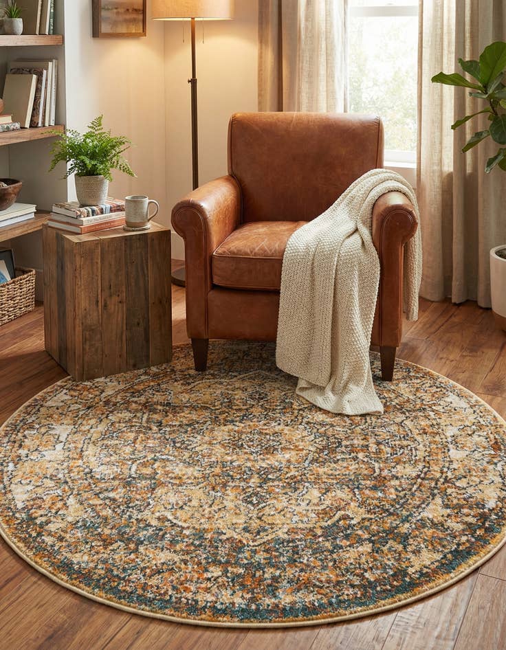 Detail image of 3' 3 x 3' 3 Isabella Round Rug