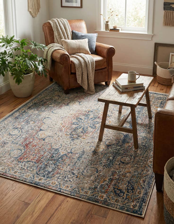 Detail image of 5' 3 x 5' 3 Newport Square Rug