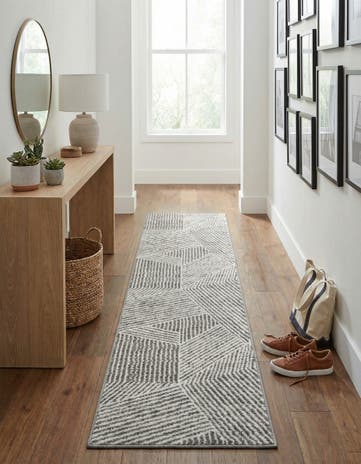 Gray Oslo Runner Rug