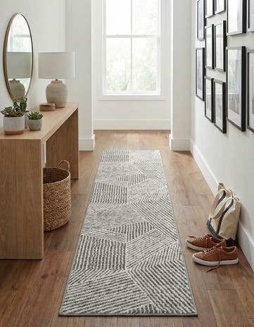 Gray Oslo Runner Rug