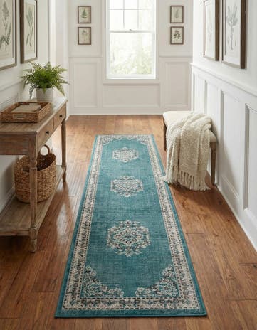Blue Lucerne Runner Rug