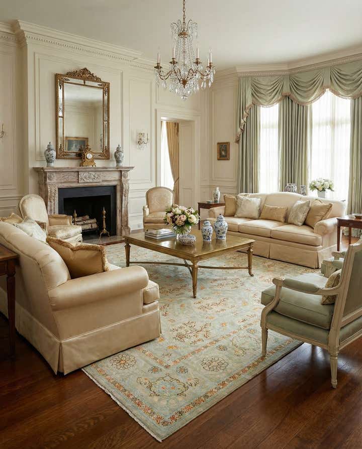 10' x 13' 11 Hand Knotted Kundan Rug