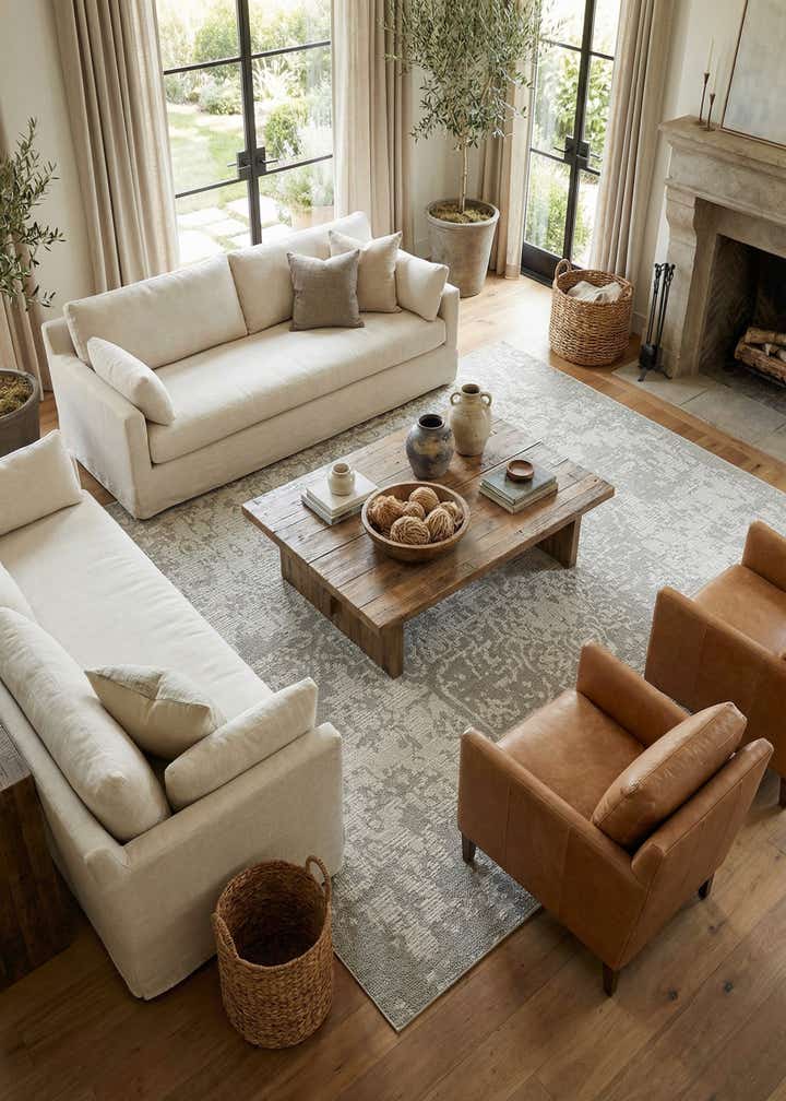 10' x 14' 1 Easy-Clean Traditional Indoor / Outdoor Rug