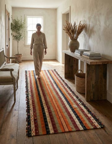 4' 1 x 10' 4 Jajim Runner Rug