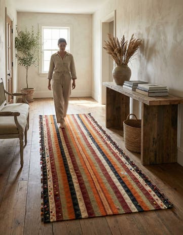 4' 1 x 10' 4 Jajim Runner Rug