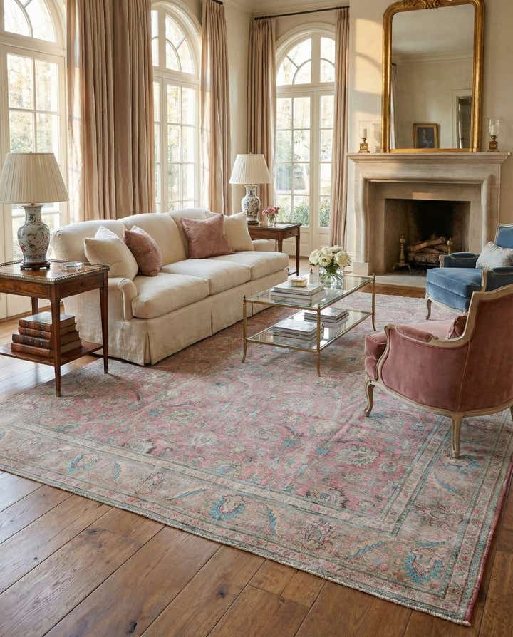 9' 6 x 13' Hand Knotted Ultra Vintage Persian Wool Rug