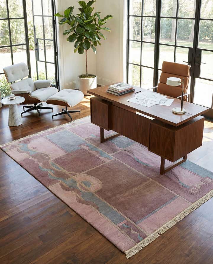 6' 7 x 9' 10 Hand Knotted Tibet Wool Rug