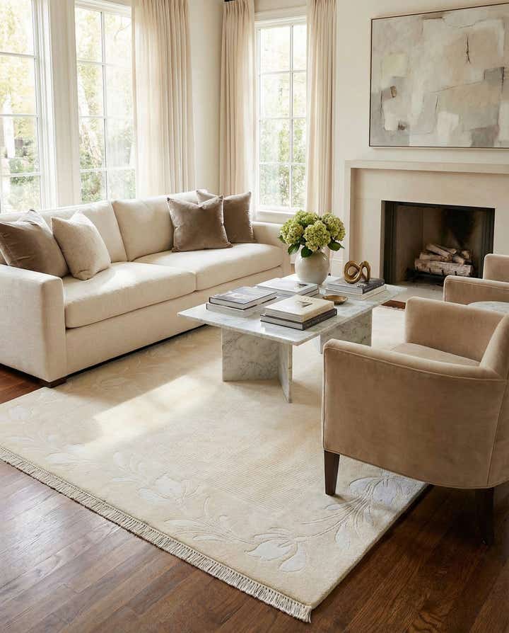 6' 7 x 9' 10 Hand Knotted Darya Wool Rug