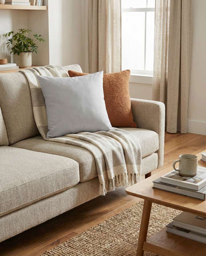18" x 18" Solid Pillow Cover