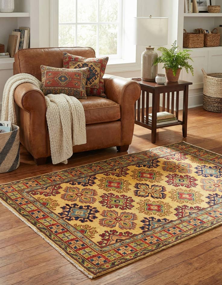 Detail image of 3' 1 x 5'  Hand Knotted Kazak Rug