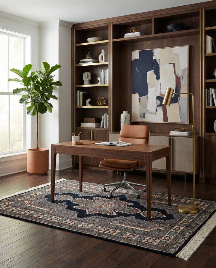 4' 2 x 6' 3 Hand Knotted Bokhara Oriental Wool Rug