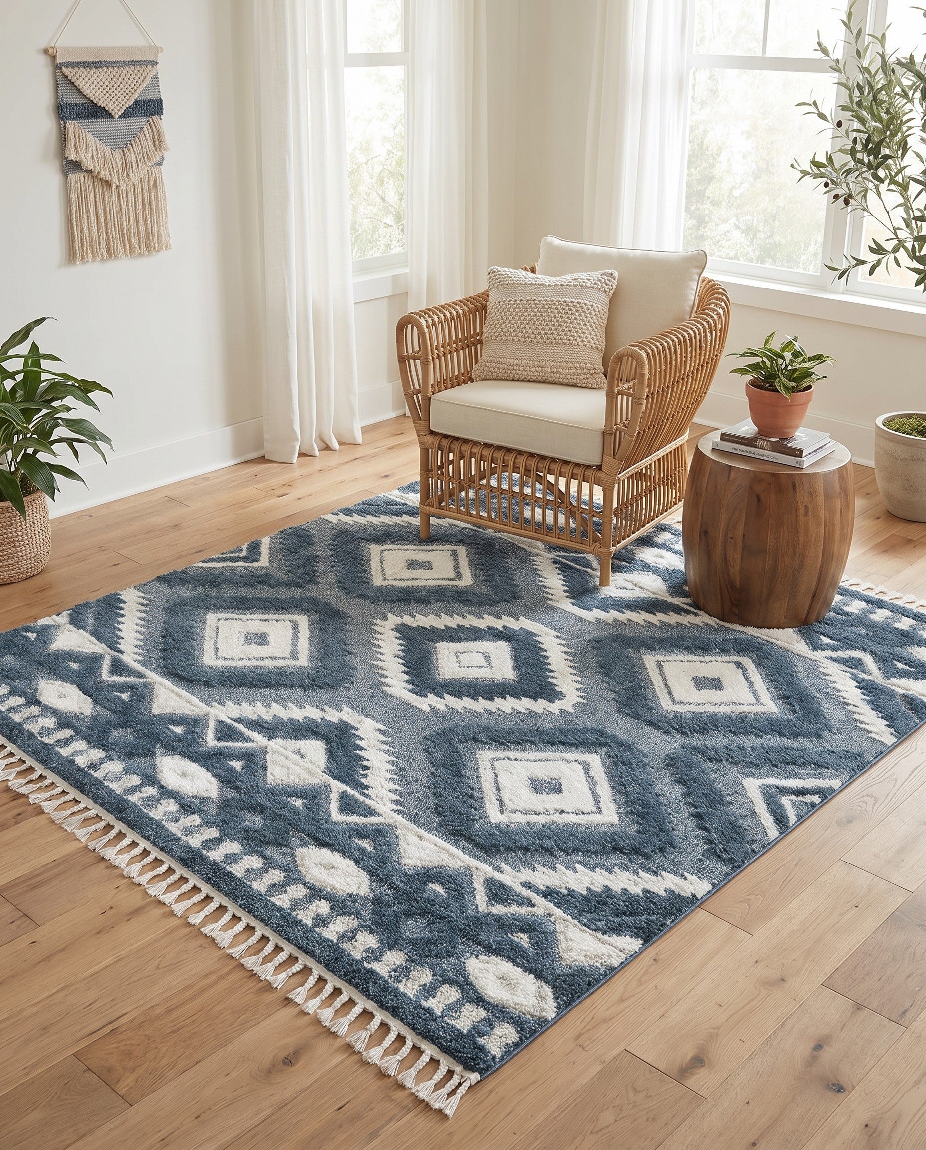 7' 10 x 7' 10 Boho Square Rug