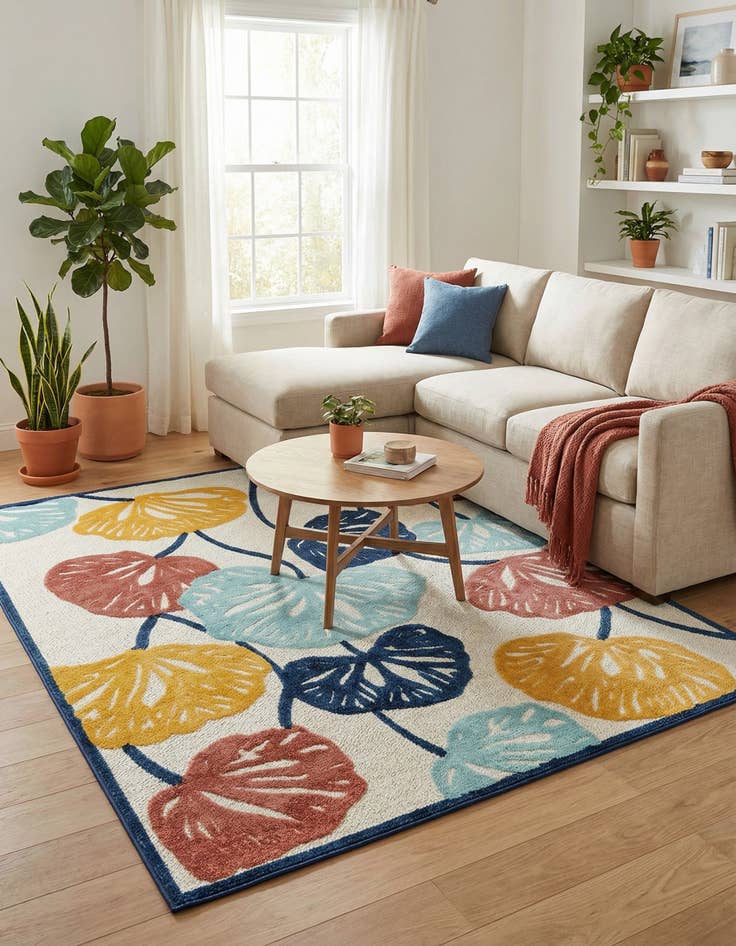 Detail image of 7' x 10'  Washable Belize Indoor / Outdoor Rug