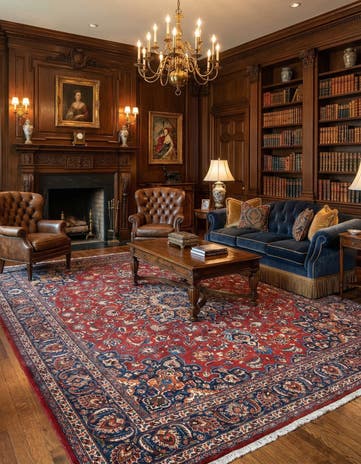 9' 9 x 11' 8 Mashad Wool Rug