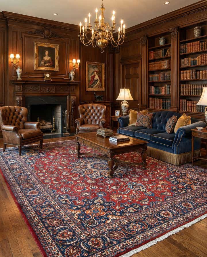 9' 9 x 11' 8 Mashad Wool Rug