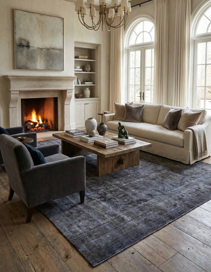 Detail image of 9' 4 x 12' 7  Hand Knotted Ultra Vintage Persian Wool Rug