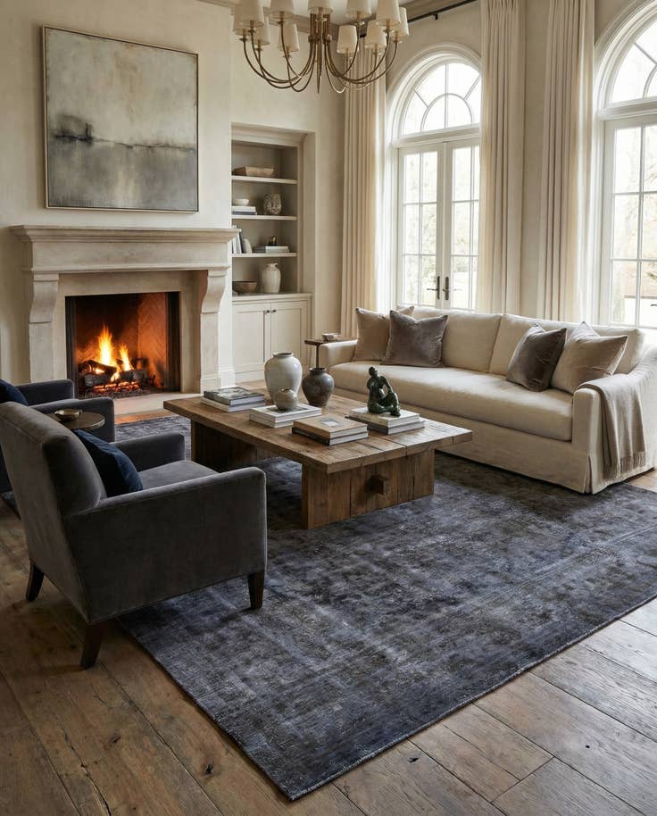 Detail image of 9' 4 x 12' 7 Hand Knotted Ultra Vintage Persian Wool Rug