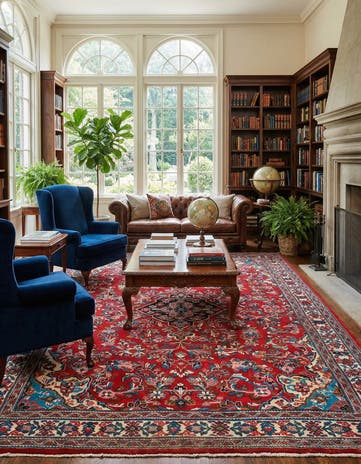 9' 11 x 12' 6 Hamedan Wool Rug