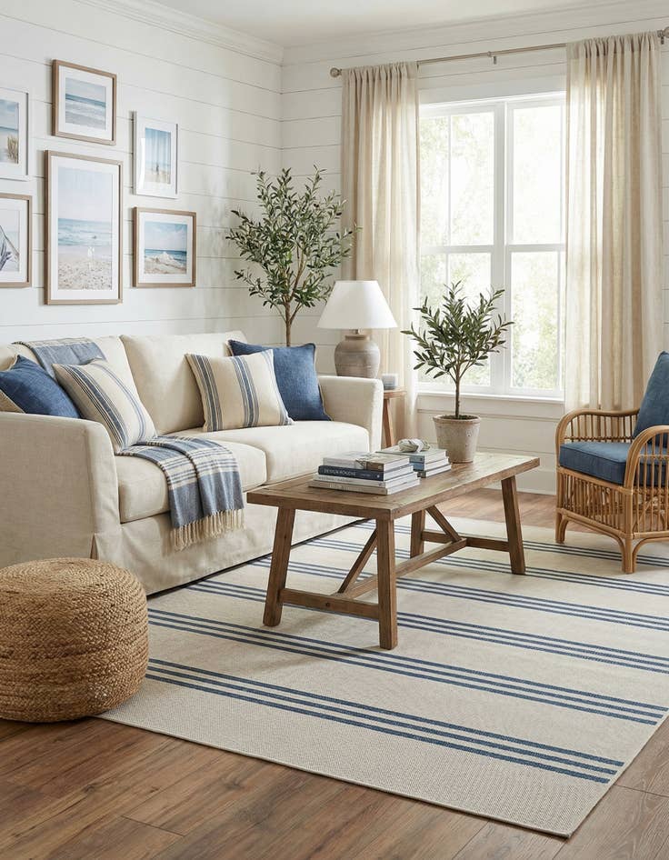 Detail image of 6' x 9'  Washable Jill Zarin Anguilla Indoor / Outdoor Rug