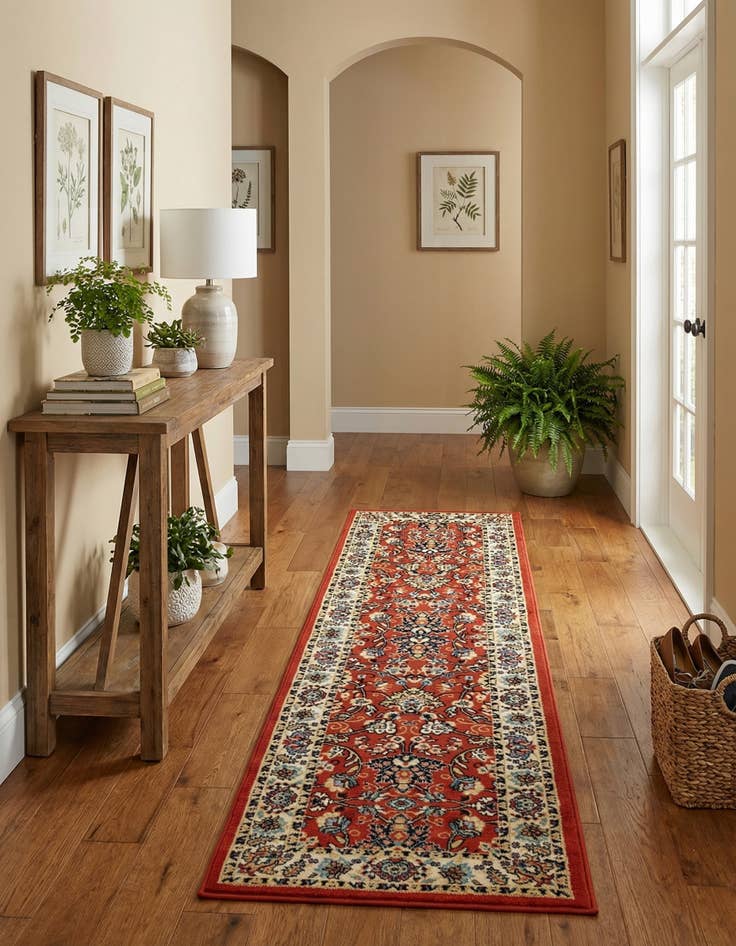 Detail image of 2' 7 x 10' Kashan Design Runner Rug