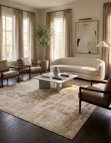 7' 3 x 10' 2 Hand Knotted Ultra Vintage Persian Wool Rug