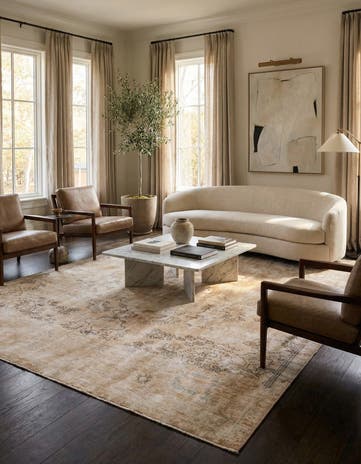 7' 3 x 10' 2 Hand Knotted Ultra Vintage Persian Wool Rug