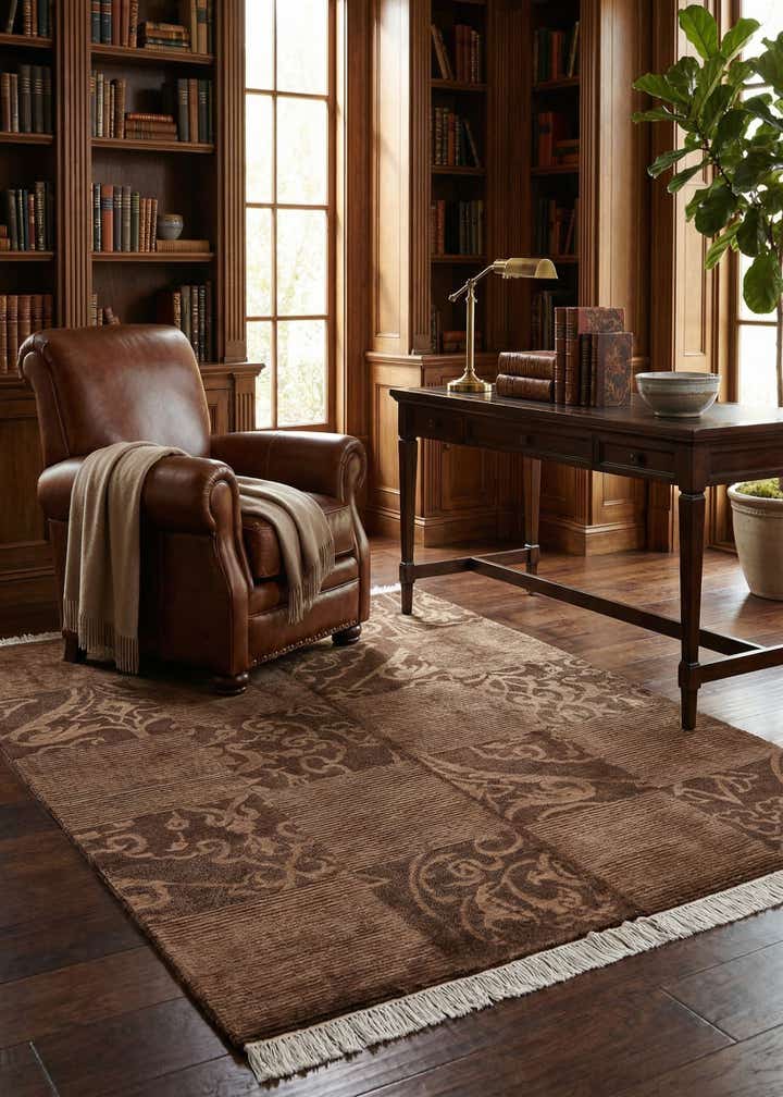 5' x 6' 9 Hand Knotted Darya Wool Rug