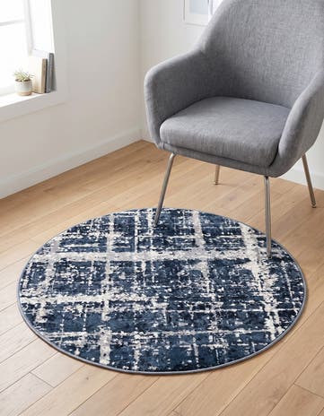 3' 3 x 3' 3 Uptown Lexington Avenue Round Rug
