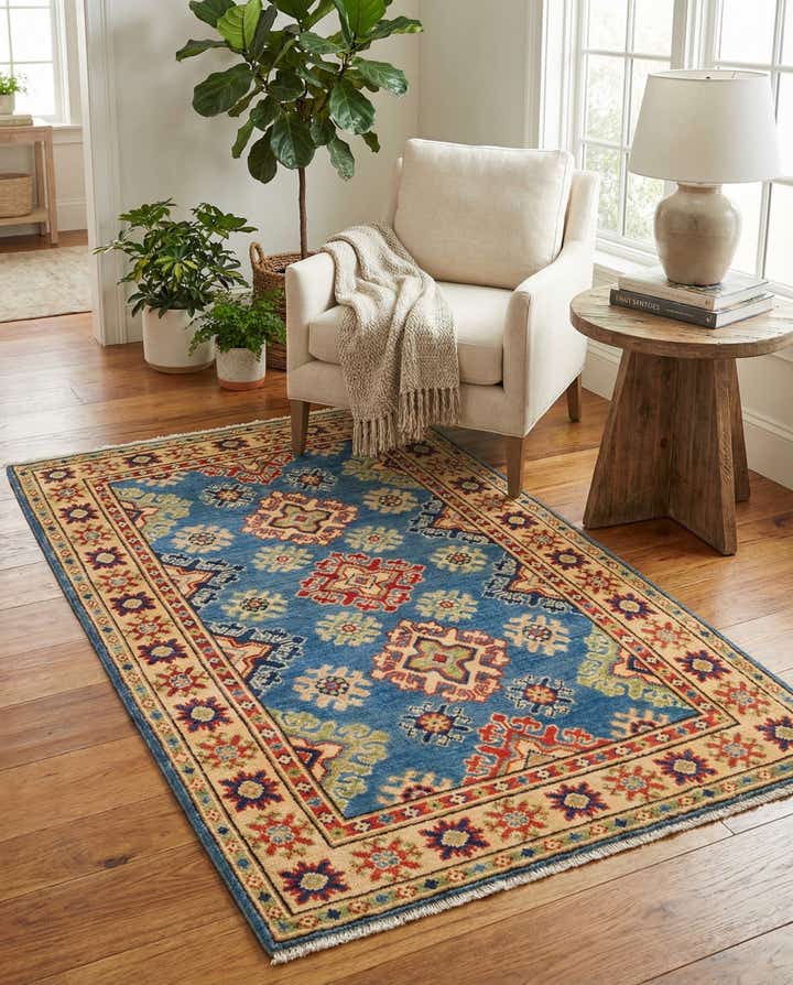2' 7 x 4' 1 Hand Knotted Kazak Rug