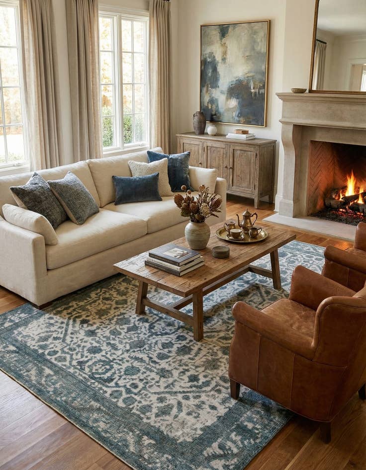 Detail image of  9' 2 x 12' 11  Hand Knotted Ultra Vintage Persian Wool Rug