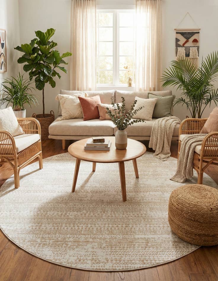 Detail image of 10' 8 x 10' 8 Hermitage Round Rug