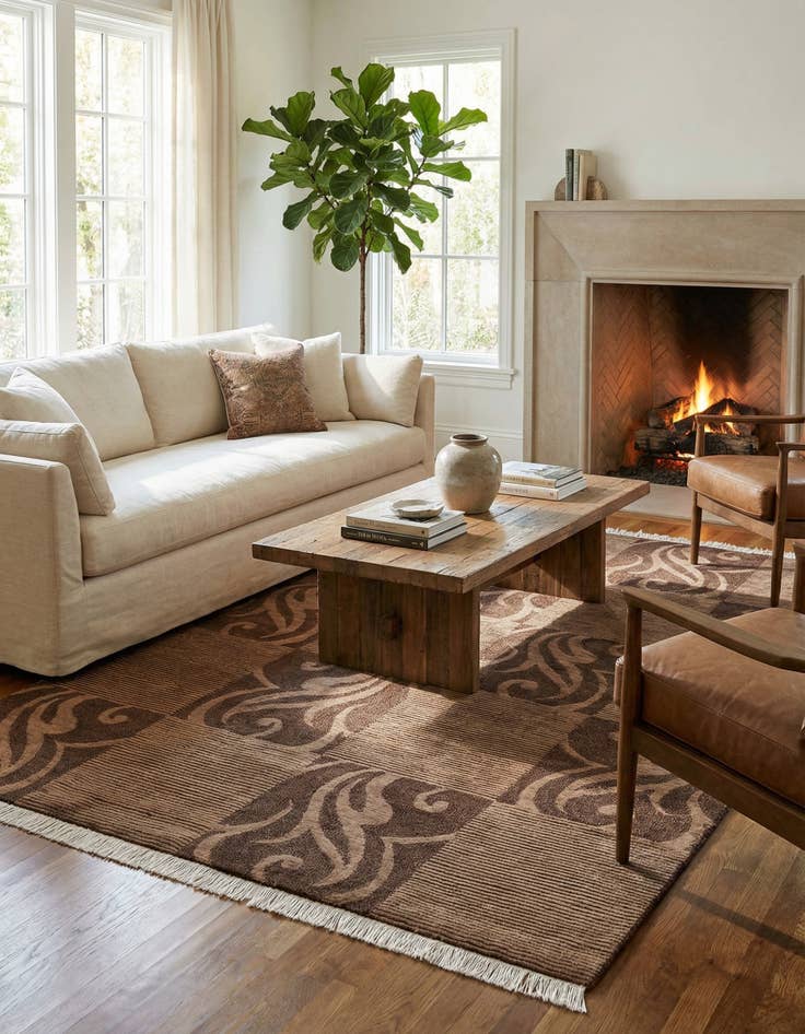 Detail image of 5' 7 x 7' 9  Hand Knotted Darya Wool Rug