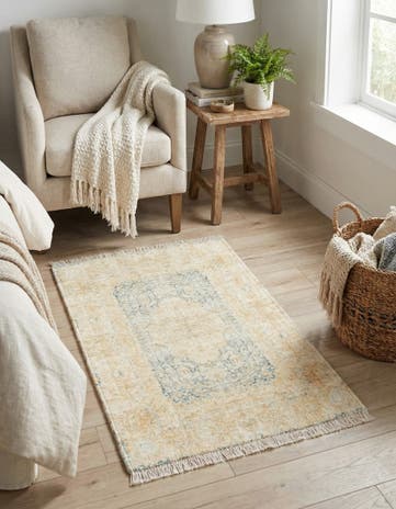 Blue and Ivory Boutique Rug
