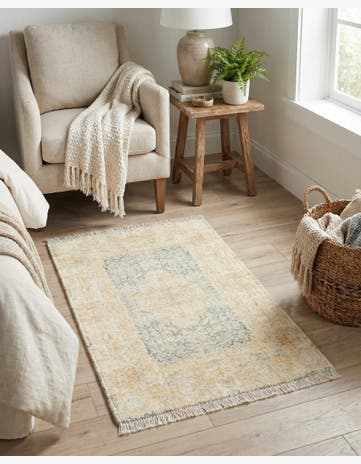 Blue and Ivory Boutique Rug